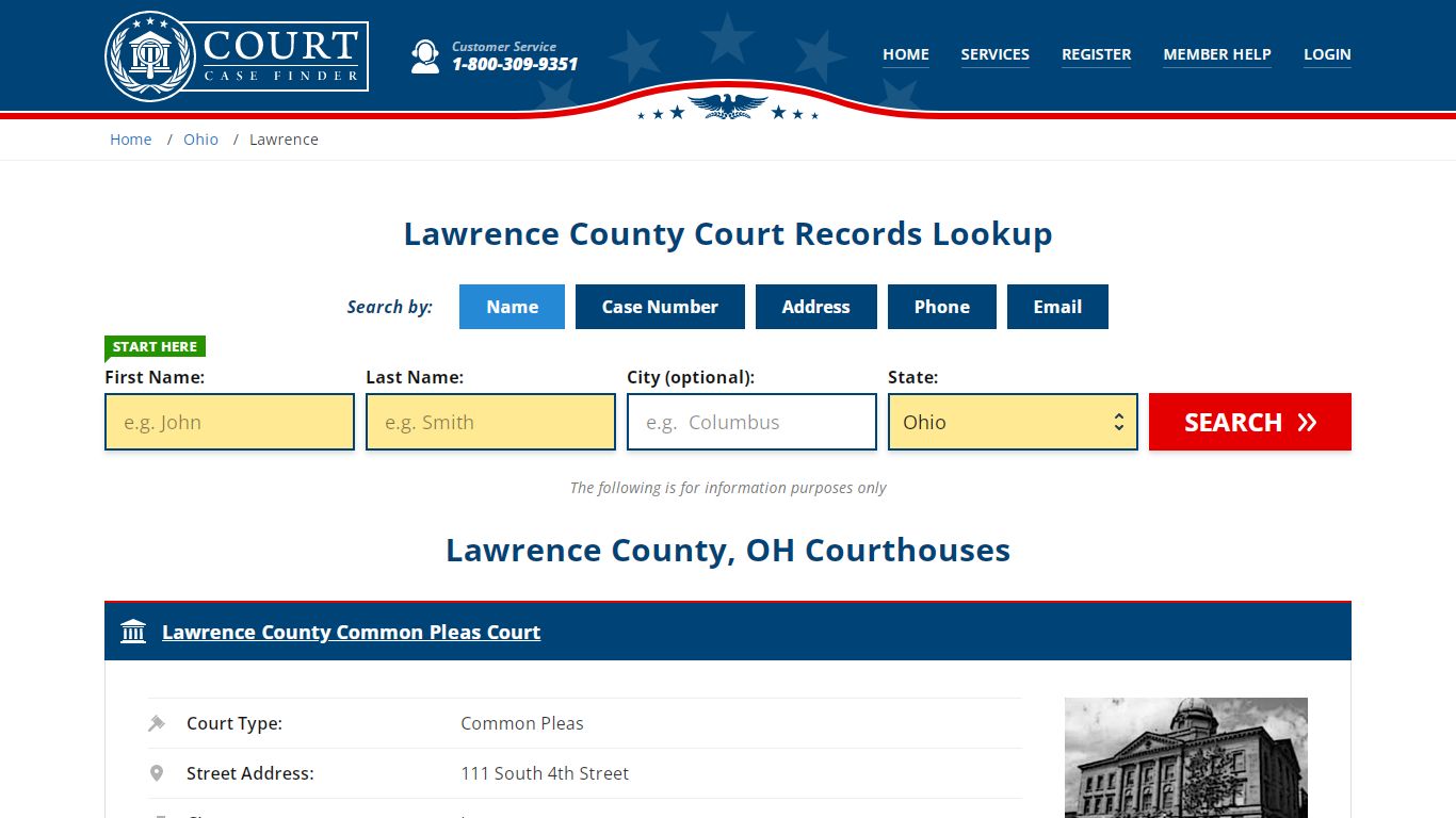 Lawrence County Court Records | OH Case Lookup